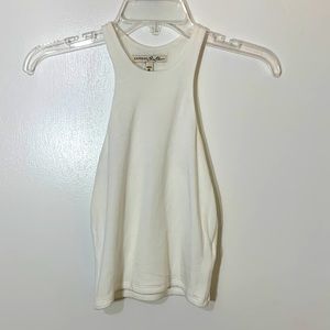 Express one eleven cropped racer back top